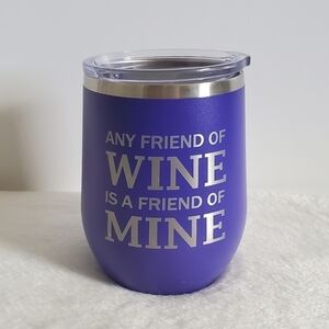 Polar Camel Purple Wine Stainless Steel Travel Tumbler 12 Oz